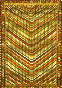 Southwestern Yellow Country Rug, tr4286yw