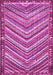 Machine Washable Southwestern Pink Country Rug, wshtr4286pnk