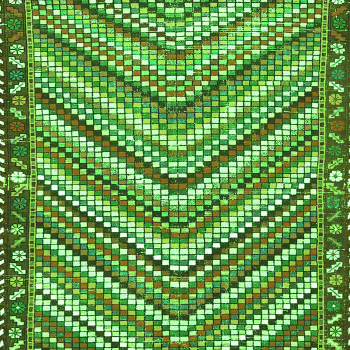 Southwestern Green Country Rug, tr4286grn