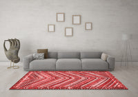 Machine Washable Southwestern Red Country Rug, wshtr4286red