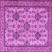 Square Persian Purple Traditional Rug, tr4287pur