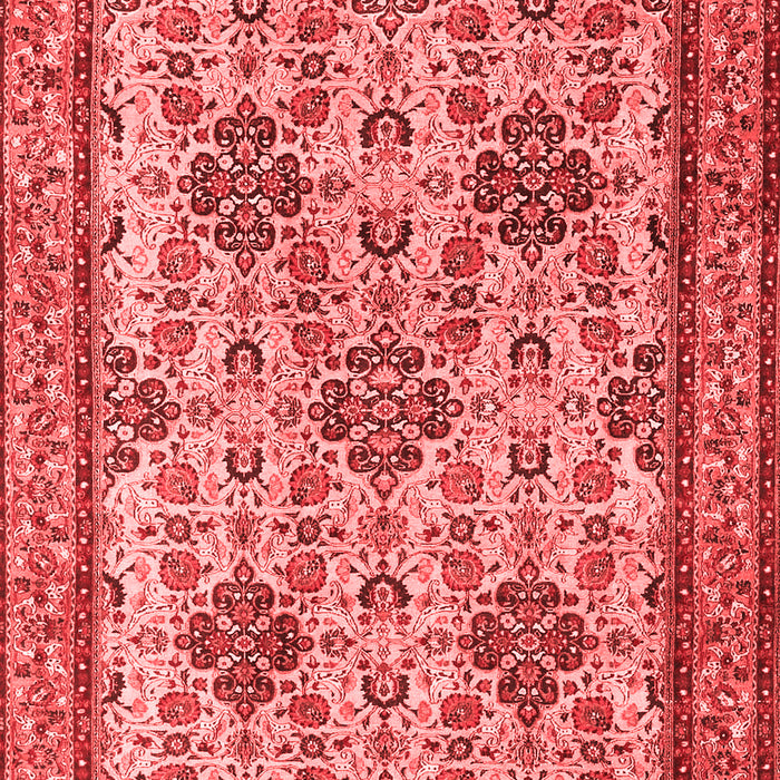 Machine Washable Persian Red Traditional Rug, wshtr4287red
