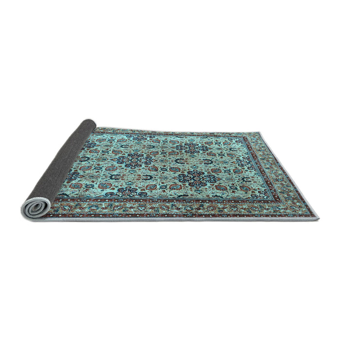 Sideview of Persian Light Blue Traditional Rug, tr4287lblu