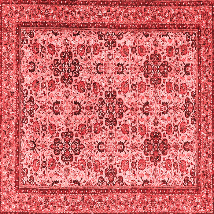 Machine Washable Persian Red Traditional Rug, wshtr4287red