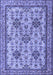 Machine Washable Persian Blue Traditional Rug, wshtr4287blu