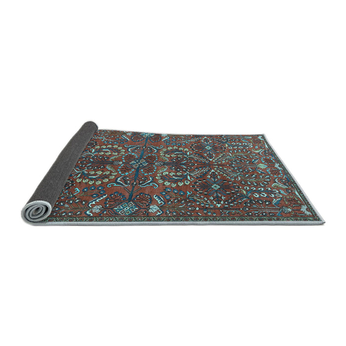 Sideview of Persian Light Blue Traditional Rug, tr4288lblu