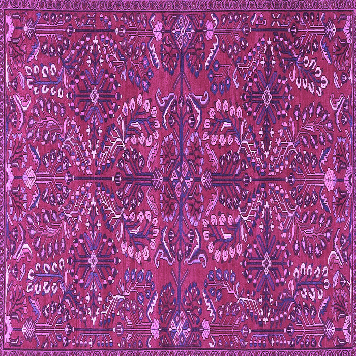 Square Machine Washable Persian Purple Traditional Area Rugs, wshtr4288pur