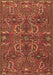 Machine Washable Persian Brown Traditional Rug, wshtr4288brn