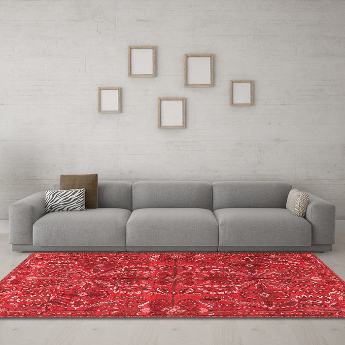 Traditional Red Washable Rugs