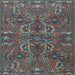 Square Persian Light Blue Traditional Rug, tr4288lblu