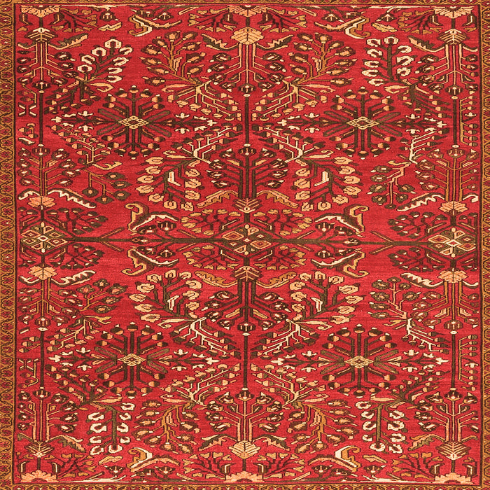 Serging Thickness of Persian Orange Traditional Rug, tr4288org