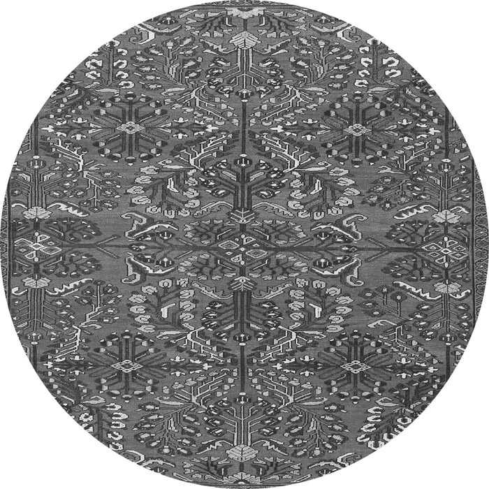 Machine Washable Persian Gray Traditional Rug, wshtr4288gry