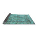 Sideview of Persian Light Blue Traditional Rug, tr4289lblu