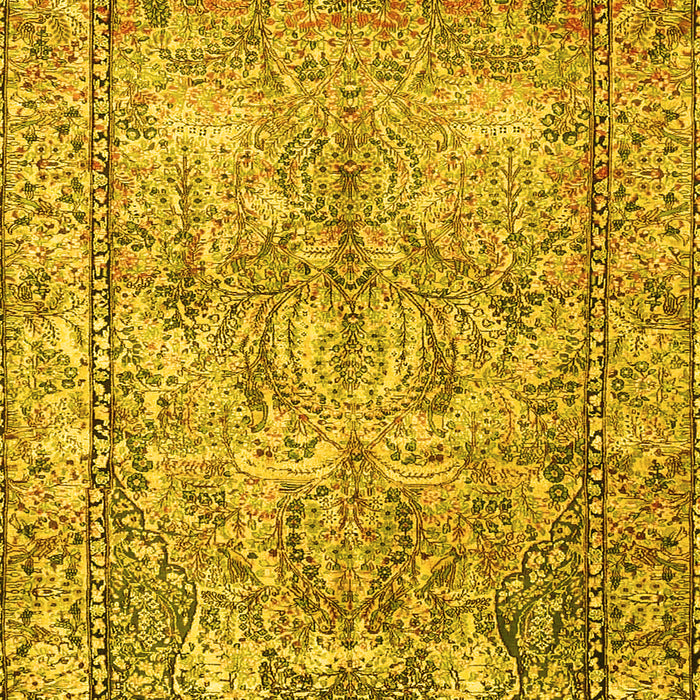 Machine Washable Persian Yellow Traditional Rug, wshtr4289yw