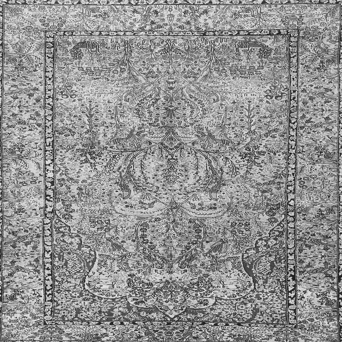 Serging Thickness of Persian Gray Traditional Rug, tr4289gry
