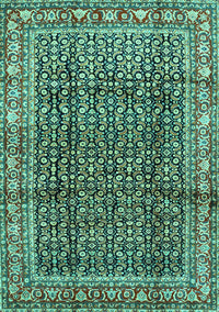 Persian Turquoise Traditional Rug, tr428turq