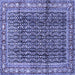 Square Persian Blue Traditional Rug, tr428blu