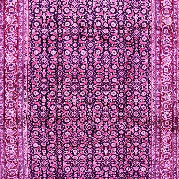 Machine Washable Persian Pink Traditional Rug, wshtr428pnk