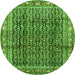 Machine Washable Persian Green Traditional Area Rugs, wshtr428grn