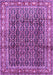 Machine Washable Persian Purple Traditional Area Rugs, wshtr428pur