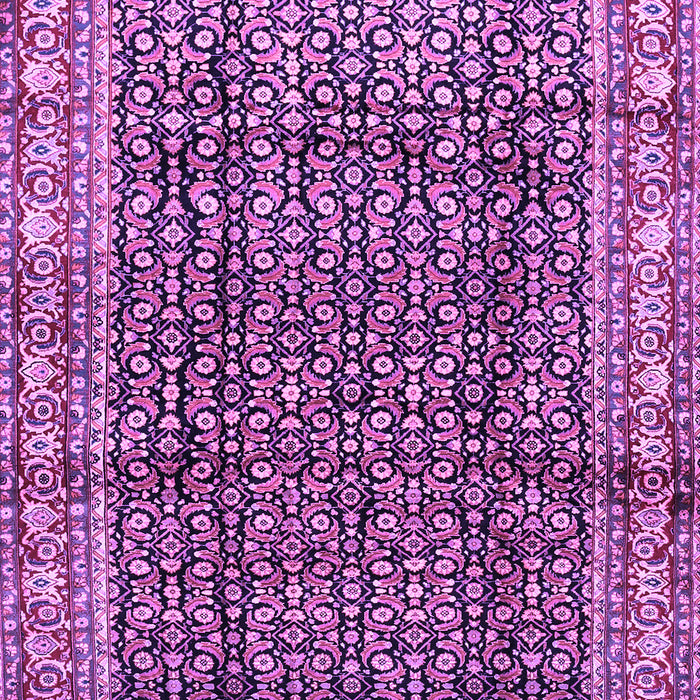 Machine Washable Persian Purple Traditional Area Rugs, wshtr428pur
