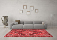 Machine Washable Persian Red Traditional Rug, wshtr4290red