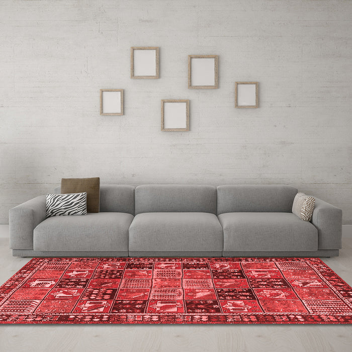 Traditional Red Washable Rugs