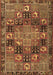 Machine Washable Persian Brown Traditional Rug, wshtr4290brn