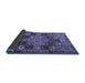 Sideview of Persian Blue Traditional Rug, tr4290blu