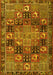 Machine Washable Persian Yellow Traditional Rug, wshtr4290yw