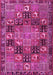 Machine Washable Persian Pink Traditional Rug, wshtr4290pnk