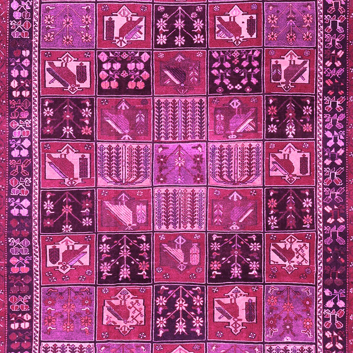 Machine Washable Persian Pink Traditional Rug, wshtr4290pnk