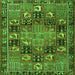 Serging Thickness of Persian Green Traditional Rug, tr4290grn