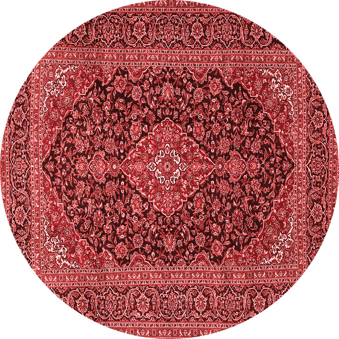 Medallion Red Traditional Rug, tr4291red