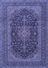 Medallion Blue Traditional Rug, tr4291blu