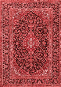 Medallion Red Traditional Rug, tr4291red