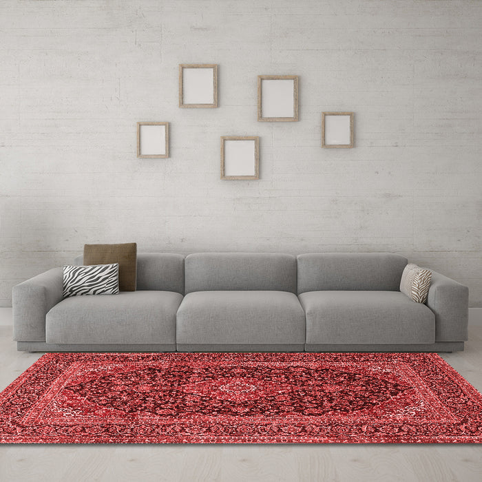 Traditional Red Washable Rugs