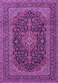 Medallion Purple Traditional Rug, tr4291pur