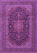 Medallion Purple Traditional Rug, tr4291pur