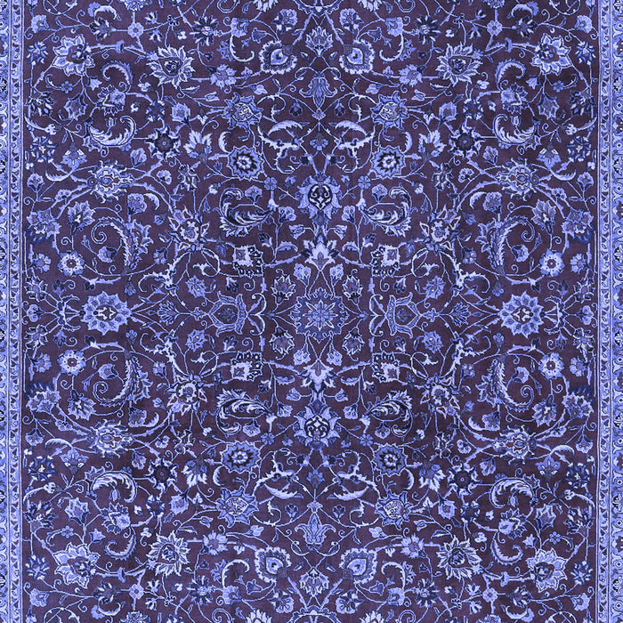 Machine Washable Persian Blue Traditional Rug, wshtr4292blu