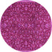 Round Persian Pink Traditional Rug, tr4292pnk