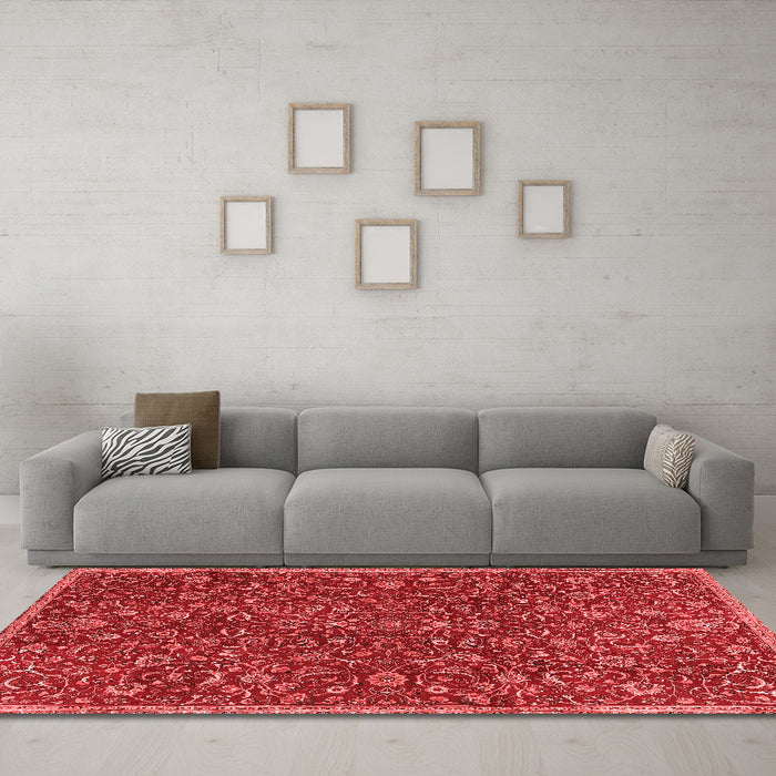 Traditional Red Washable Rugs