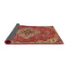 Sideview of Traditional Brown Persian Rug, tr4293