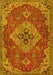 Machine Washable Persian Yellow Traditional Rug, wshtr4293yw