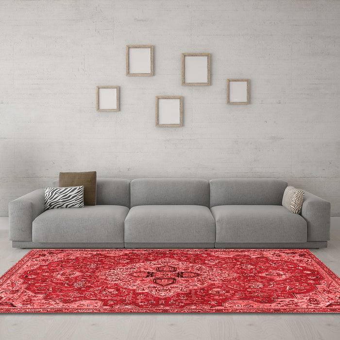 Traditional Red Washable Rugs