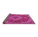 Sideview of Persian Pink Traditional Rug, tr4293pnk