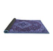 Sideview of Persian Blue Traditional Rug, tr4293blu