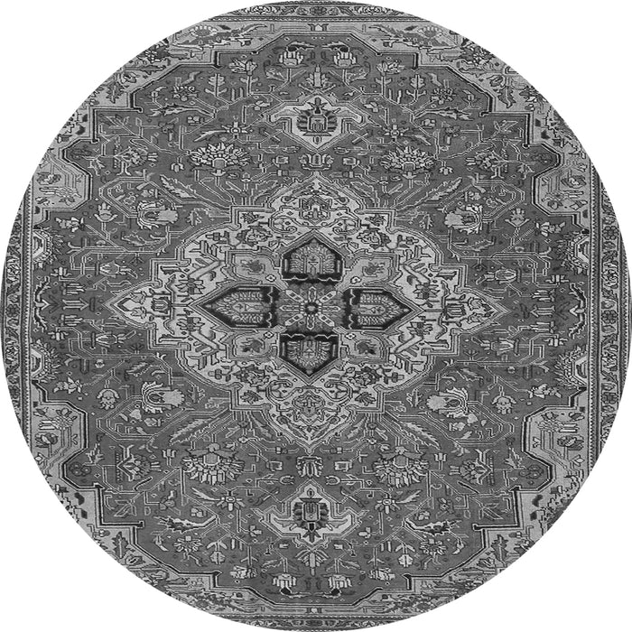 Square Persian Gray Traditional Rug, tr4293gry