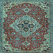 Square Persian Light Blue Traditional Rug, tr4293lblu