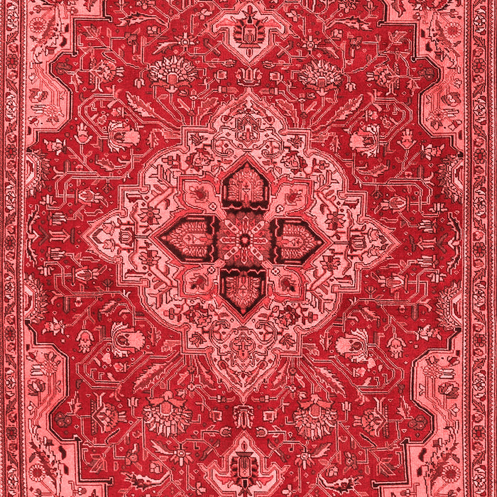 Machine Washable Persian Red Traditional Rug, wshtr4293red